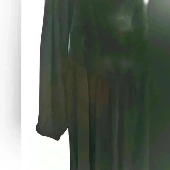 Madewell Tie Back Black Smocked Bodice and Satin Jumpsuit Size 20 - Picture 4 of 14